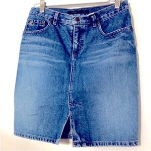 Marc Jacobs 100% Cotton Blue Denim Skirt; Vintage Americana!! Made in USA!